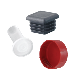 Nakładki gumowe i plastikowe, Plastikowe zatyczki na rury z gwintem i rur okrągłych Nakładki gumowe i plastikowe, Plastikowe zatyczki na rury z gwintem i rur okrągłych